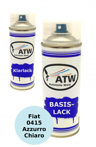 Autolack für Fiat 0415 Azzurro Chiaro +400ml Klarlack Set